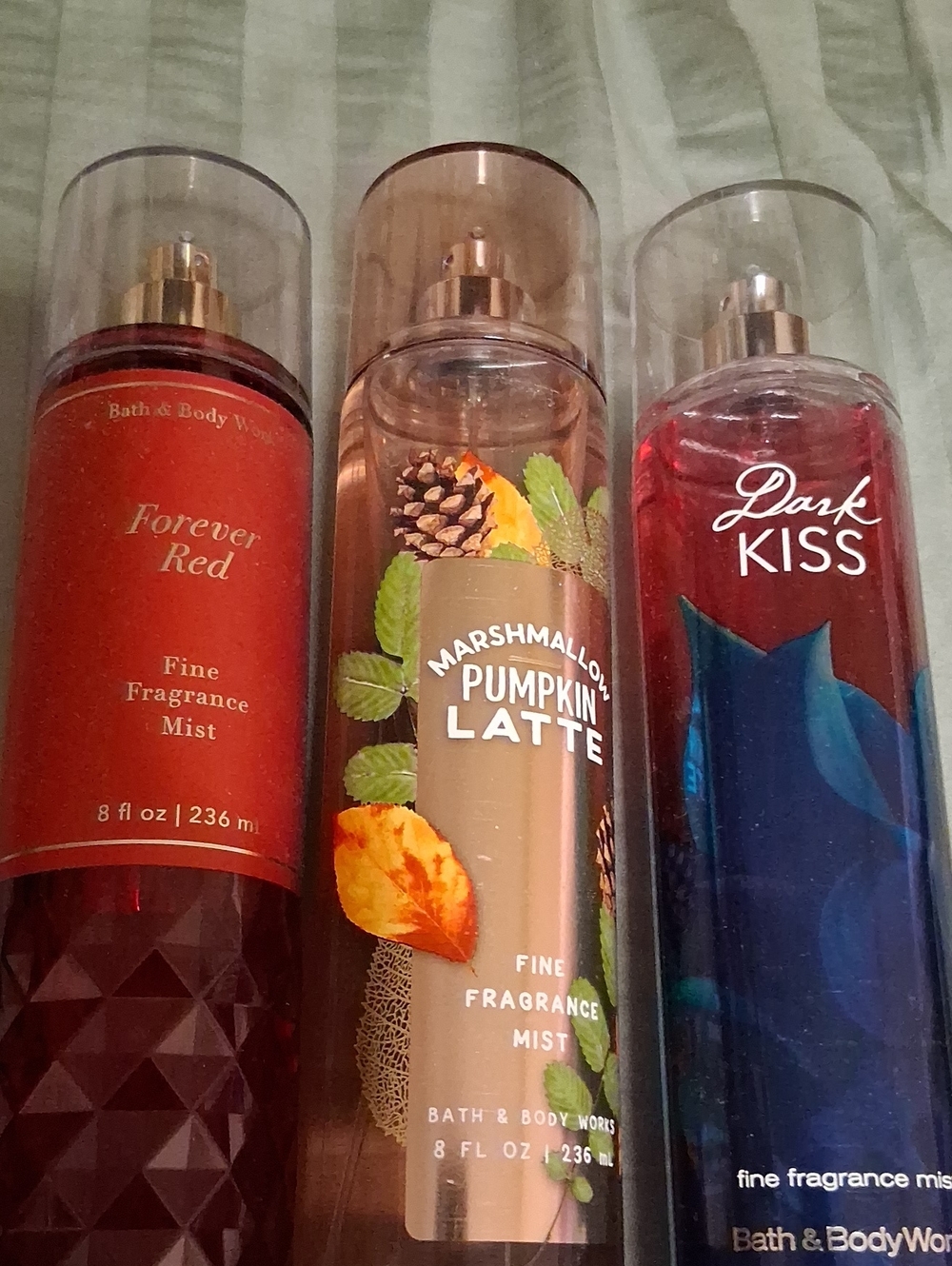 Bath & Body Works Forever Red & Dark Kiss Mist Trio — Red, Blue, Brown